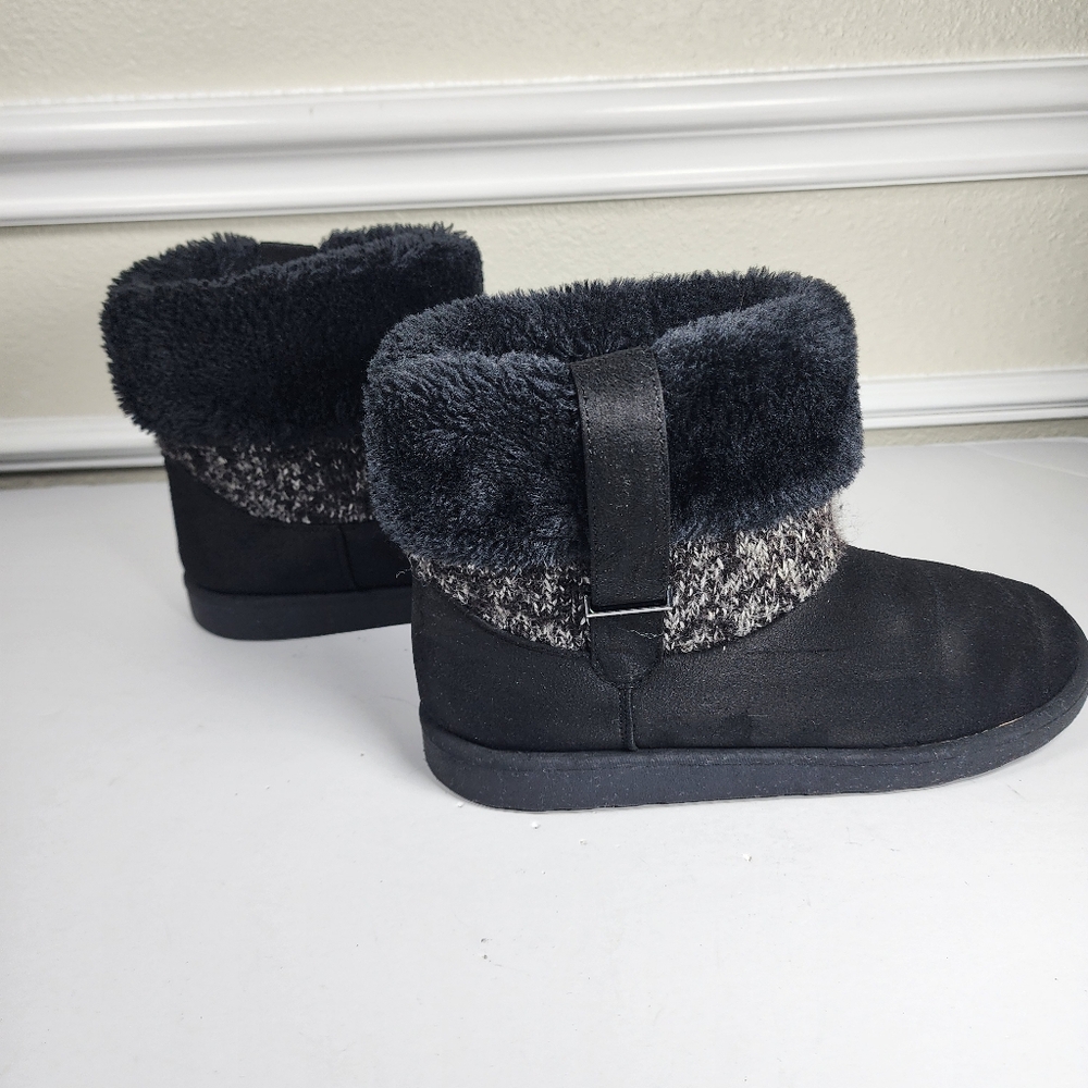 Lifestride Women Frozen Black Calf High Snow Boot Size 8 - Picture 7 of 9